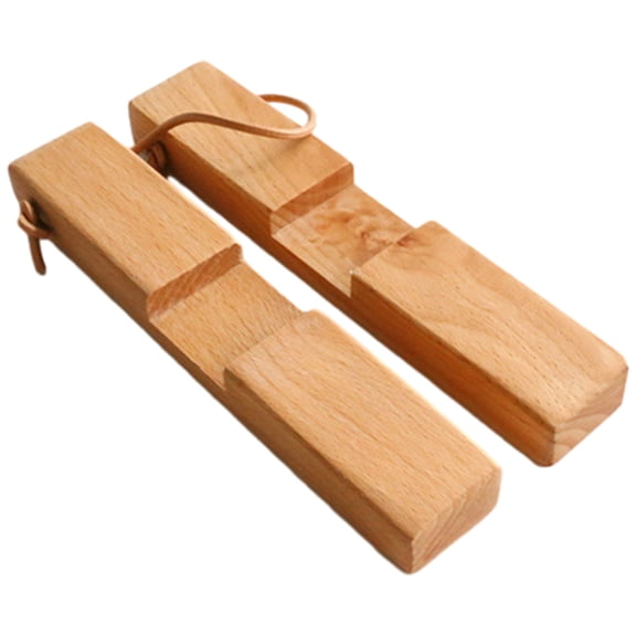 ELAYARD Light Brown Wood Foldable Trivet for Hot Pots, Heat-Resistant
