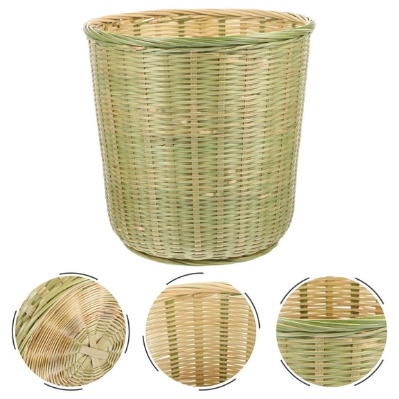 ELAYARD Green Woven Storage Basket for Churches, Toy Organizer Basket, 1 Piece
