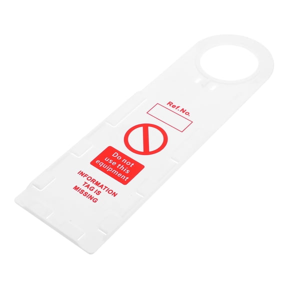 ELAYARD Scaffold Safety Tags White PVC Writable Warning Labels for Construction