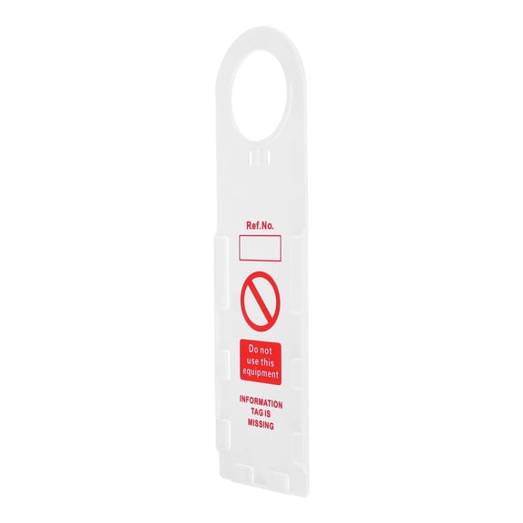 ELAYARD Writable White Scaffold Safety Tags for Prevention and Safety Compliance on Sites