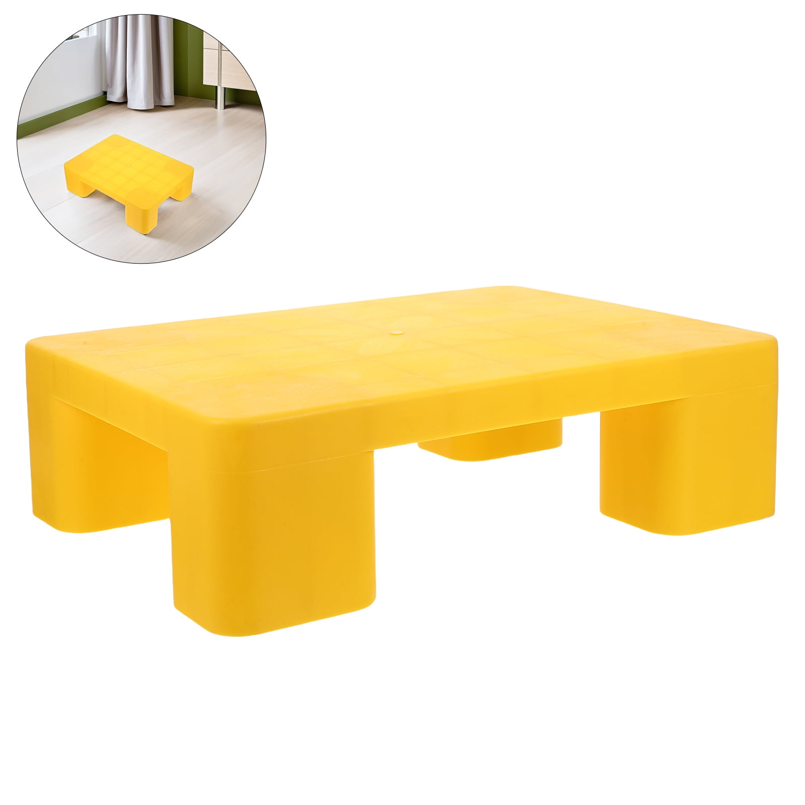 ELAYARD Heavy Load Yellow Plastic Storage Pallet Durable Waterproof Pad for Basement and Rack Storage