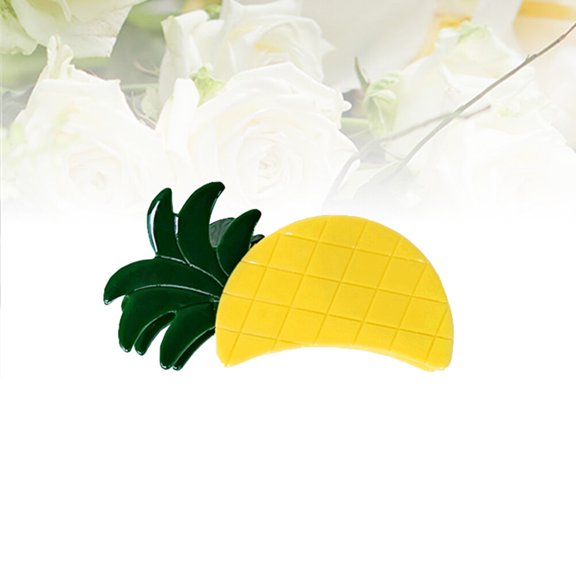 ELAYARD Yellow Pineapple Hair Claw Clip Acetate Plate Creative Fashion