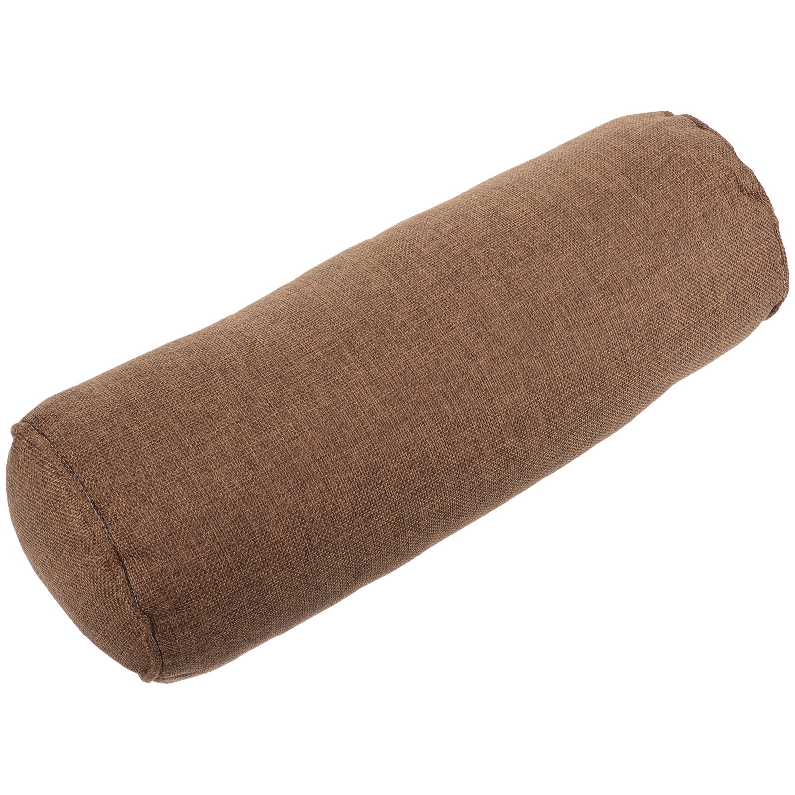 ELAYARD Yoga Bolster Pillow For Restorative Yoga Cotton Linen Cotton Resistant High-Density 15x40cm Brown