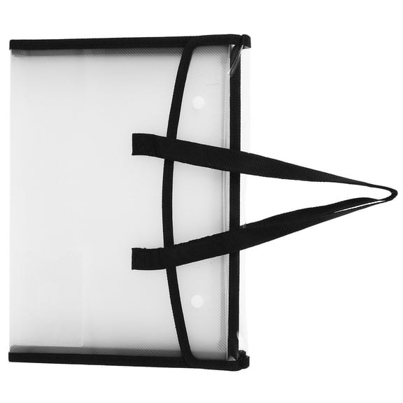 ELAYARD Lightweight Black Plastic Expanding File Folder for Paper and Receipt Storage