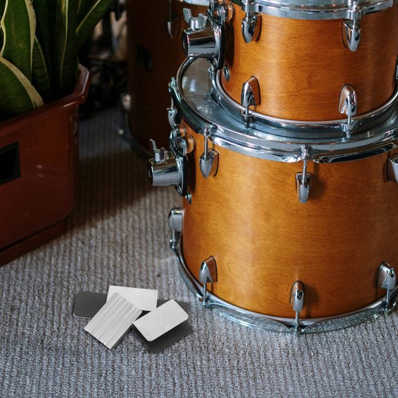 ELAYARD Elayard Metal and Silicone Drum Hoop Guard Protectors for Practice Sessions 3Pcs