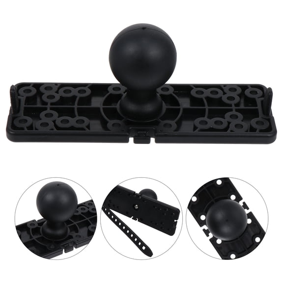 ELAYARD 1Pc Universal Black Fish Finder Mount Bracket Lightweight and Easy Install for Kayak and Canoe