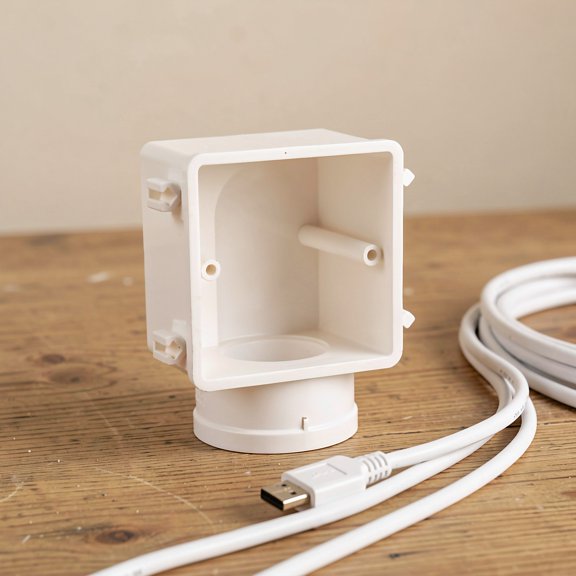 ELAYARD in Wall White TV Cable Management Box for Home Use with Audio Video Cord Organizer