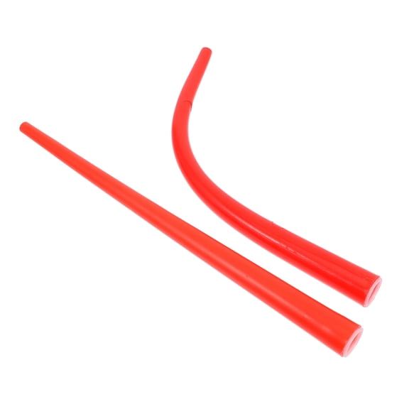 ELAYARD 2Pcs Versatile Red Caulking Nozzle Set with Extension Tips for Accurate Glass Glue Application