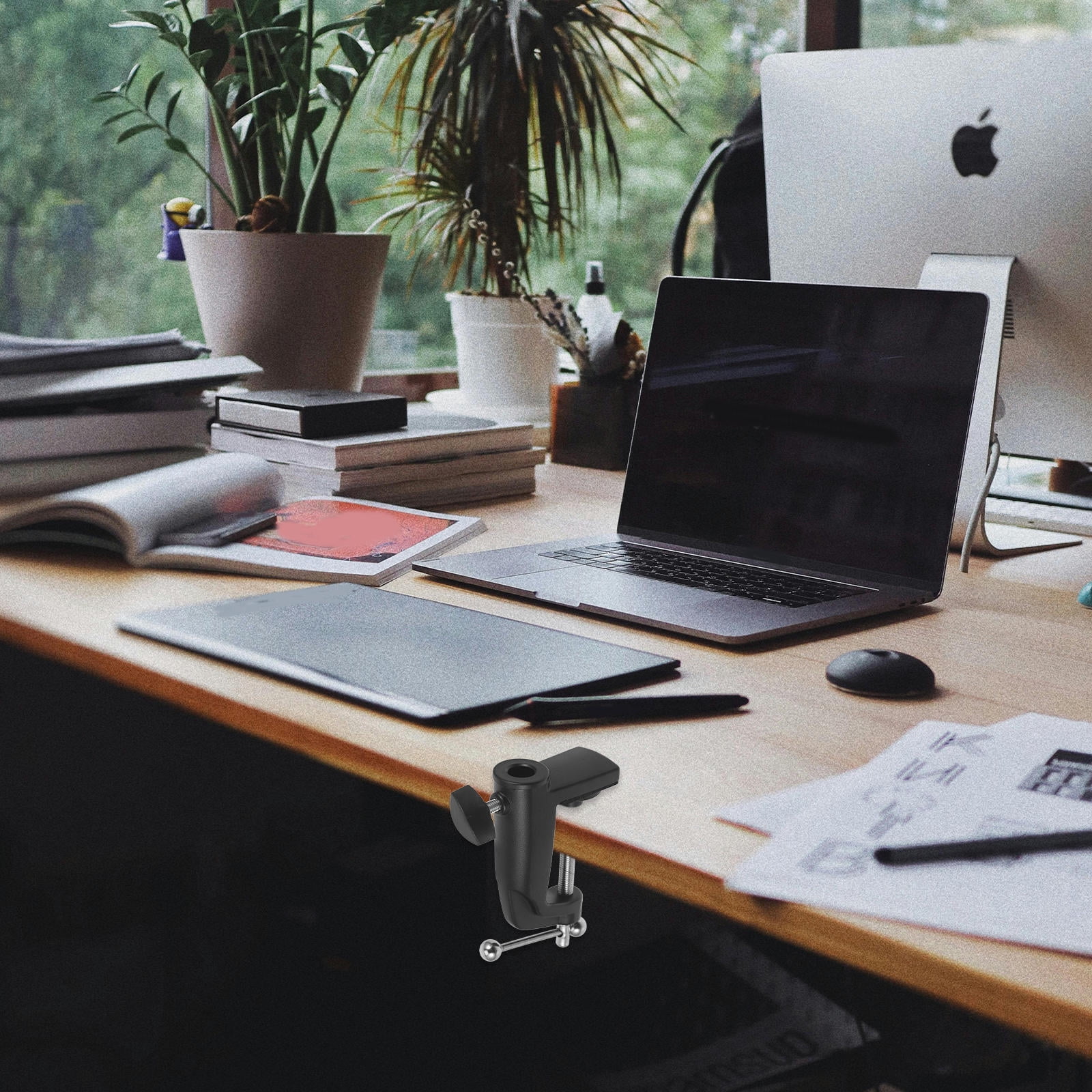 ELAYARD Ergonomic Rectangular Mic Boom Arm Clamp for Home Use 1Pack ...