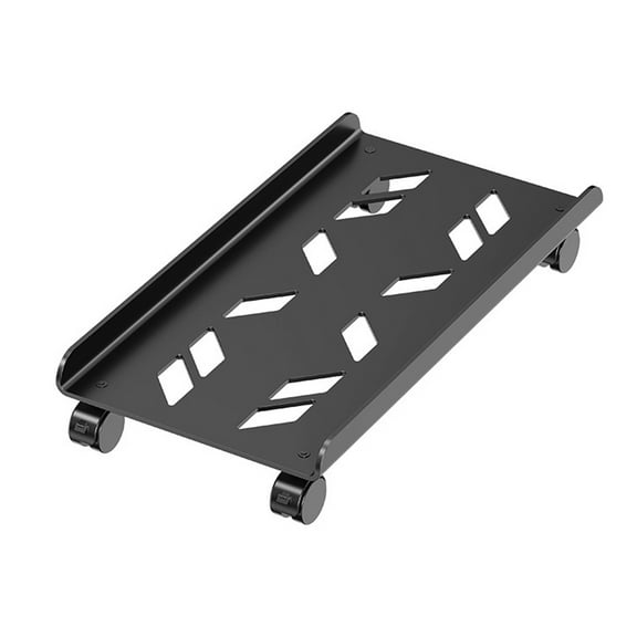 ELAYARD Metal Computer Tower Floor Stand with Casters Heat Dissipation Design for Pc Cooling