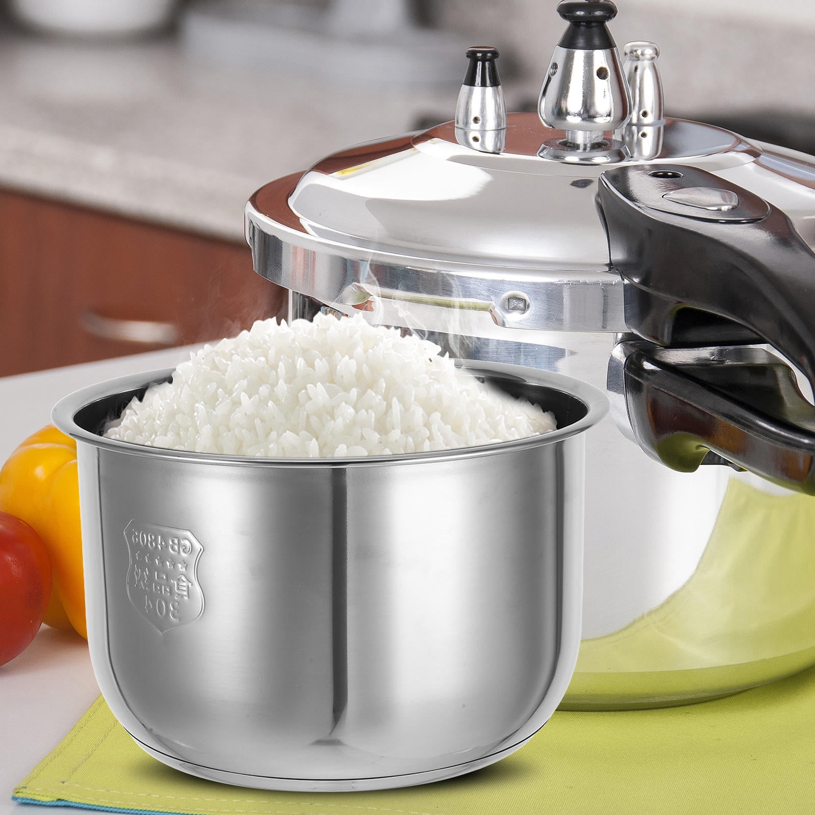 ELAYARD Stainless Steel Rice Cooker Inner Pot Silver Home Cooking