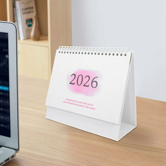 ELAYARD 2026 Compact Table Calendar for Desk Decoration and Daily Planning, Ideal Size for Home and Office Use