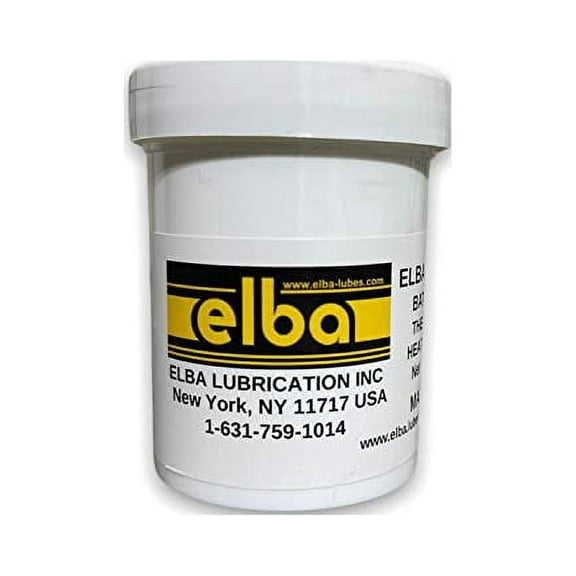 ELBA LUBRICATION INC Dielectric Grease | ELBALUBES 1330 EC | Thermal Grease | 75 Grams JAR | Battery Terminal Grease | Spark Plug Grease.| Compare to: Nyogel 767A Nye Lubricants, Clear