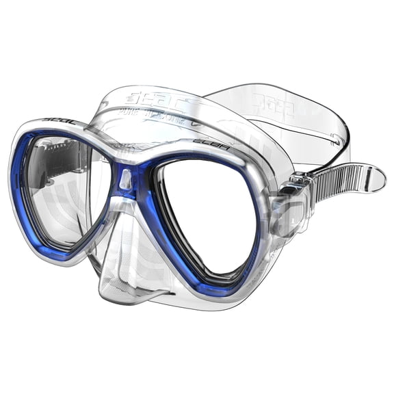 SEAC Elba, Snorkelling and Scuba Diving Mask for Adults