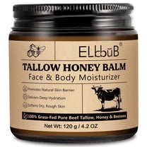 ELBBUB Tallow & Honey Balm Face Moisturizer 120g, Skin Care Cream for Face and Body, Deep Hydration
