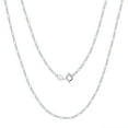thumbnail image 1 of ELBLUVF 925 Sterling Silver 1.7mm Figaro Chain Necklace 16 18 20 22 24 inch For Women Men (22inch), 1 of 6