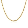 thumbnail image 1 of ELBLUVF Stainless Steel Gold Plated 2 3 4 5mm Twist Rope Chain Necklace 16 18 20 22 24 inch For Women Men (2mm 18inch), 1 of 1