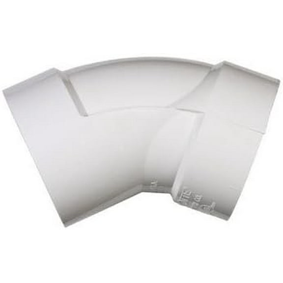 Charlotte Pipe PVC DWV Elbow 45 Degree - 4 In. HXH - Multicolor