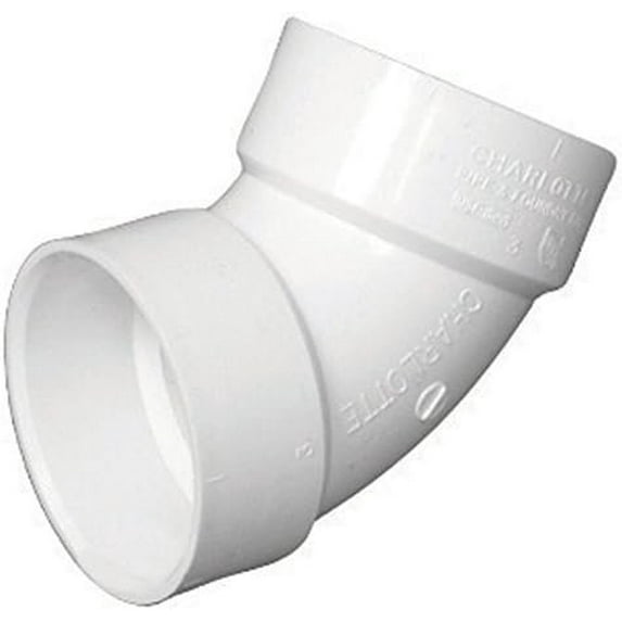 Charlotte Pipe Elbow 1.5 Inch PVC DWV - Multicolor - 1.5"
