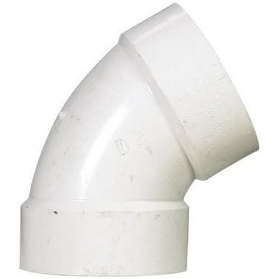 Charlotte Pipe PVC DWV Elbow - 4 Inch HXH Multicolor