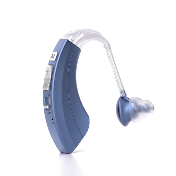ELCTRTICI Hearing Aids for Seniors, Noise Cancelling Rechargeable Hearing Aid with Multi-Level Volume & 4-Mode, Single, Blue VHP-1220AX