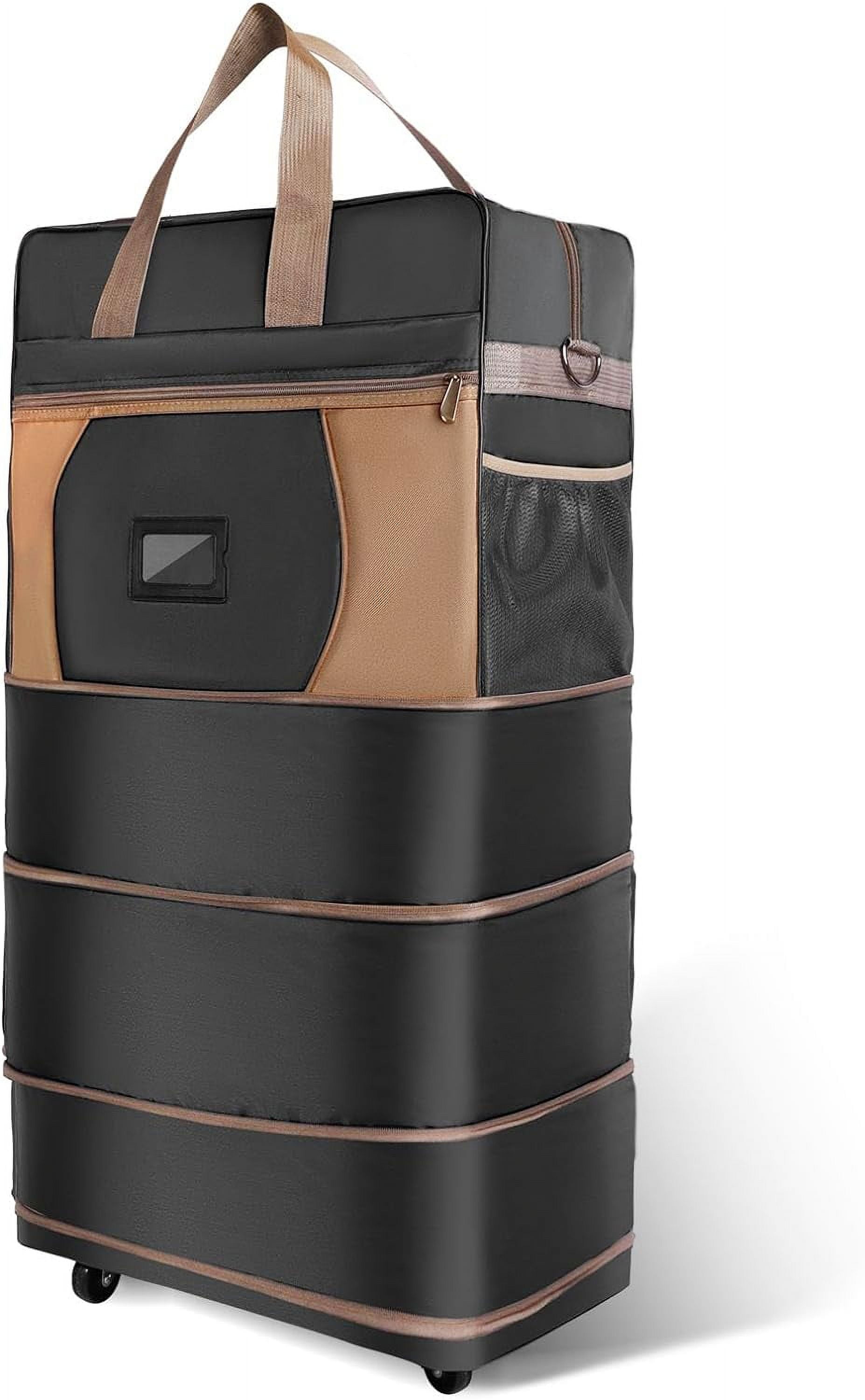 ELDA Expandable Foldable Suitcase Luggage Rolling Collapsible Duffle