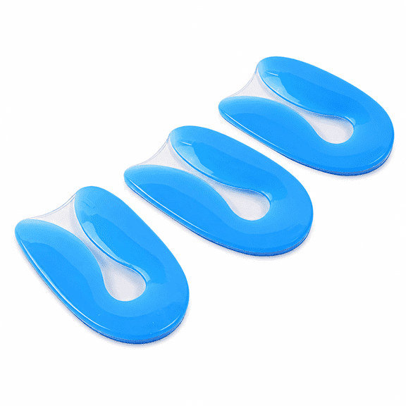 ELDORIX 2026 New 3 Pairs of Silicone U-Shaped Bone Spur Heel Cups, Corrective Heel Support Pads for Plantar Fasciitis and Heel Pain Relief, Shock Absorption Support (S)
