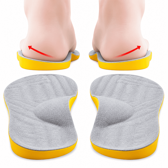 ELDORIX 2026 New Supination Insoles for Over Supination & Foot Alignment Orthotic Inserts for Men and Women Corrective Foot Supports for Supination Relief for Walking,Running,Work,Sports,Daily Wear