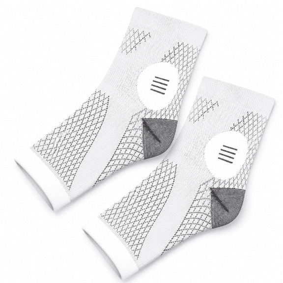 ELDORIX 2Pair Neuropathy Socks Toeless Compression Socks Breathable Comfortable Ankle Socks Relief Athletic Socks for Arch & Heel Footless Compression Socks Women