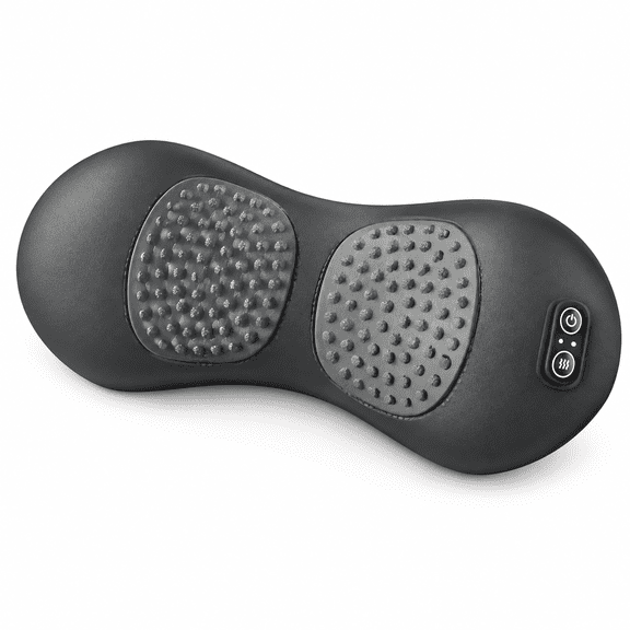 ELDORIX 3-In-1 Triple Fusion Back Massager with Heat & Traction,Rechargeable Electric Lumbar Support Pillow for Bed & Chair