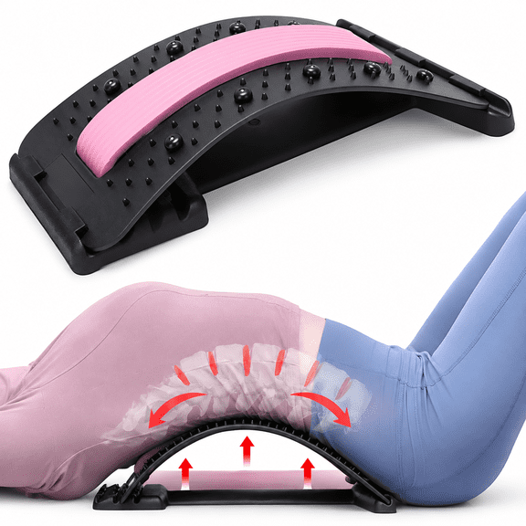 ELDORIX Back Stretcher,Back Cracker for Lower Back Pain Relief,4 Level Back Cracking Device for Herniated Disc,Sciatica,Scoliosis and Upper Back Stretcher Support