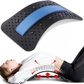 ELDORIX Back Stretcher Lumbar Back Cracker with Magnet Back Massager for Lower Back Pain Relief Upgraded Multi-Level Back Support Stretcher Spinal Board Device for Herniated Disc,Sciatica,Scoliosis