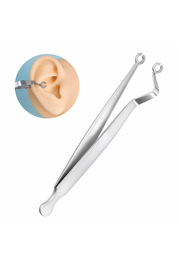 Ear Cartilage Piercing Clamps, Stainless Steel Piercing Tool for Precise and Controlled Cartilage Tragus Helix Daith Rook Piercing