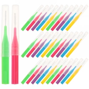 ELDORIX Interdental Brush Tooth Picks Flossers Plastic Nylon Teeth Cleaning Orthodontics 100 Pcs
