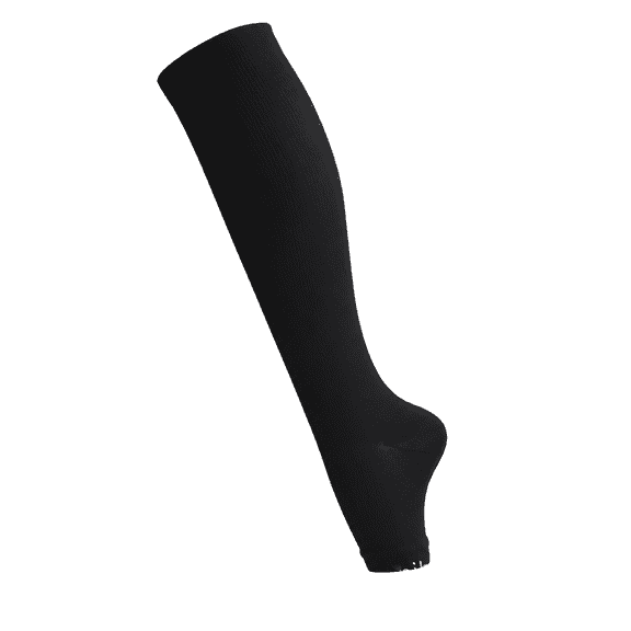 ELDORIX Open Toe Compression Socks for Women & Men, Knee High Toeless Compression Stockings for Circulation Support Recovery and All Day Wear