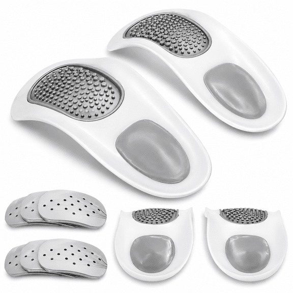 ELDORIX Orthopedic Half Insoles For Shoes 1 Set Removable Foot Massager Shoe Pads Relieve Foot Arch Pain Foot Care Shoe Accessories