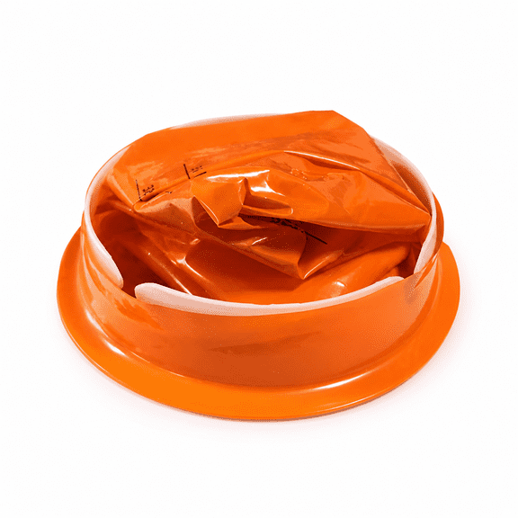 ELDORIX Vomit Bags Throw Up Bags Disposable Barf Bags 1000ml Puke Bags Nausea Bags Leak Resistant Emesis Bags for Aircraft Car Sickness Orange 10Pcs