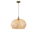 thumbnail image 1 of ELE Light & Decor Lily 1-Light Beige Pendant Design Pendant Light, 1 of 7