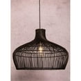 thumbnail image 1 of ELE Light & Decor Round Rattan Pendant Light with Adjustable Cord in Black, 1 of 8