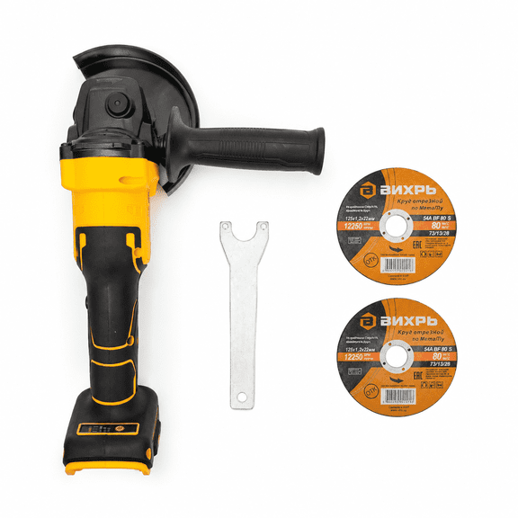 ELECMAPS Cordless Angle Grinder, Brushless Cut Off Grinder Tool Compatible with Dewalt 20V Max Battery, 3 Variable Speed 9000 RPM Power Grinder with 3-Position Handle