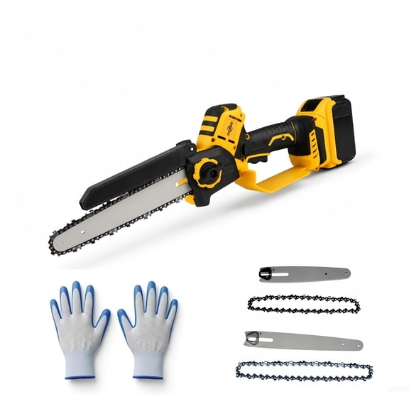 ELECMAPS Cordless Mini Chainsaw 6 Inch, Brushless Compatible with Dewalt 20V Battery, Handheld Electric Chainsaw for Tree Branches Wood Cutting Garden Pruning