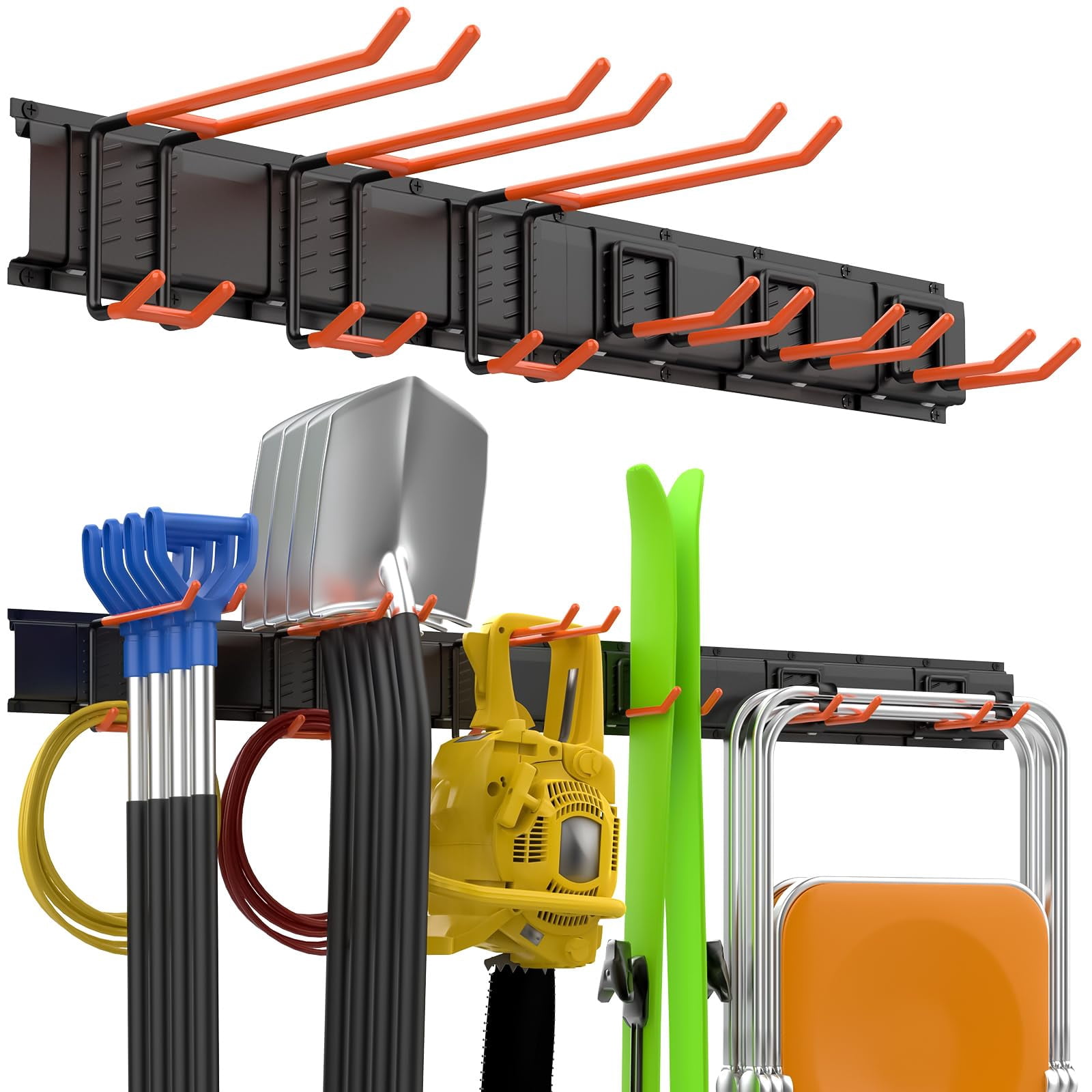 ELECROW Garage Storage Organizer, Wall Mount Rack with 6 Adjustable ...
