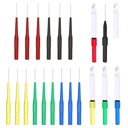 ELECTCHN Wire Piercing Probes Set 20PCS Insulation Back Probes Non-Destructive Pin for Automotive Diagnostic Car Repairing Electrical Testing