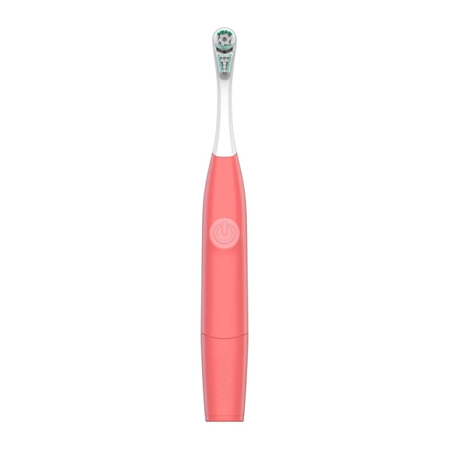 Spinbrush Pro Whiten Battery Powered Electric Toothbrush for Adults, Medium Bristles, Coral