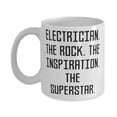 thumbnail image 1 of ELECTRICIAN. THE ROCK. THE INSPIRATION. THE. 11oz Mug, Electrician Cup, Sarcastic Gifts For Electrician from Friends, Electrician gift ideas, Electrician gifts, Funny electrician gifts,, 1 of 2