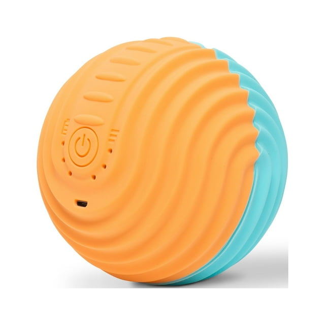 ELECTRO Vibrating Massage Ball Therapy Tool By Njoie  Teal/Orange