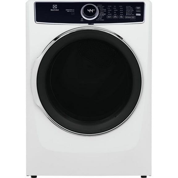 Electrolux ELFG7637AW 8.0 Cu. Ft. Stackable Gas Dryer with Steam, White