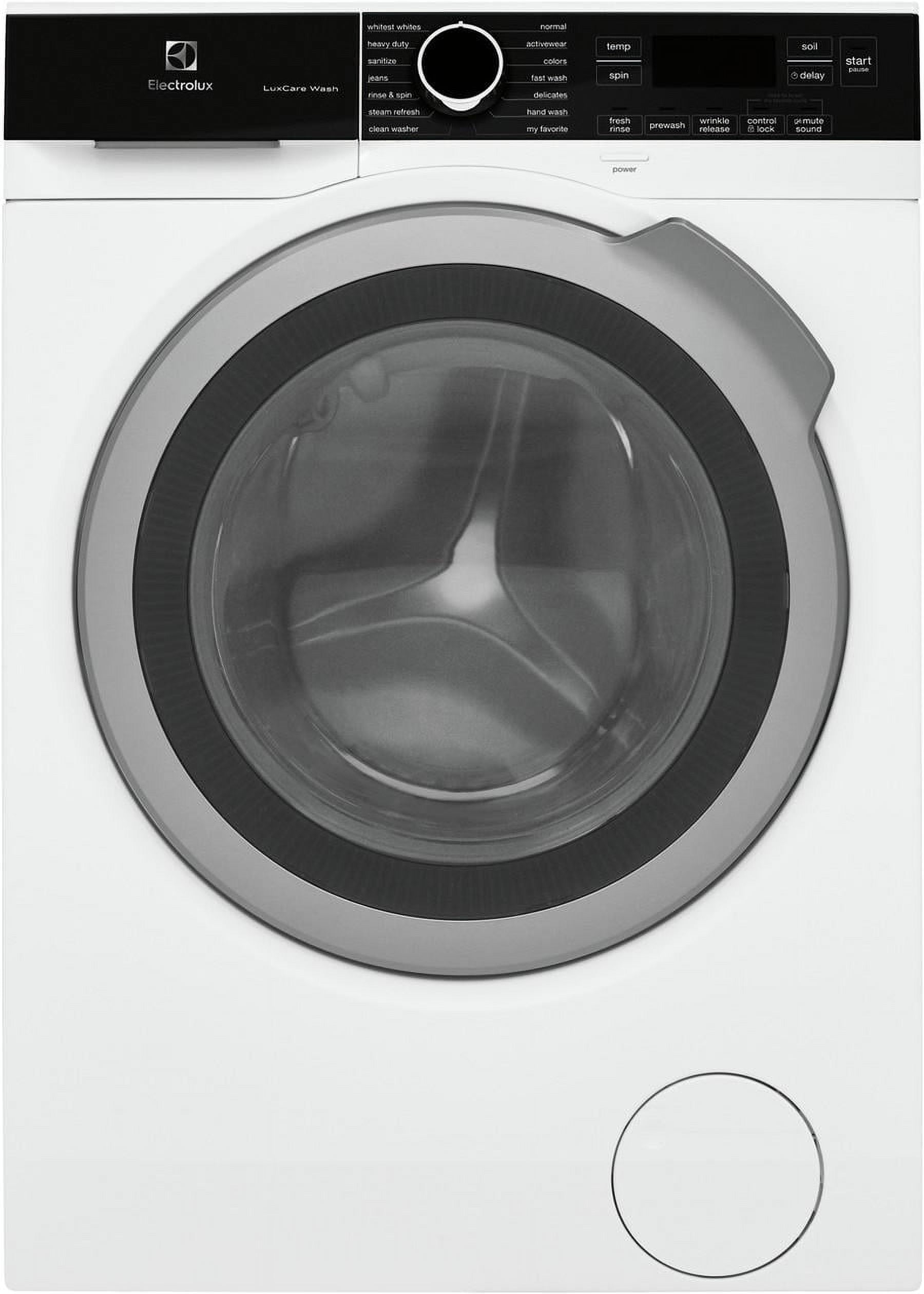 White 2.4 Cu. Ft. High Efficiency Front Load Washer with Steam