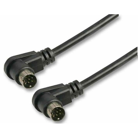 ELECTROVISION - 8 Pin Mini-DIN (S-VHS) Male to Male Lead, 1m Blue