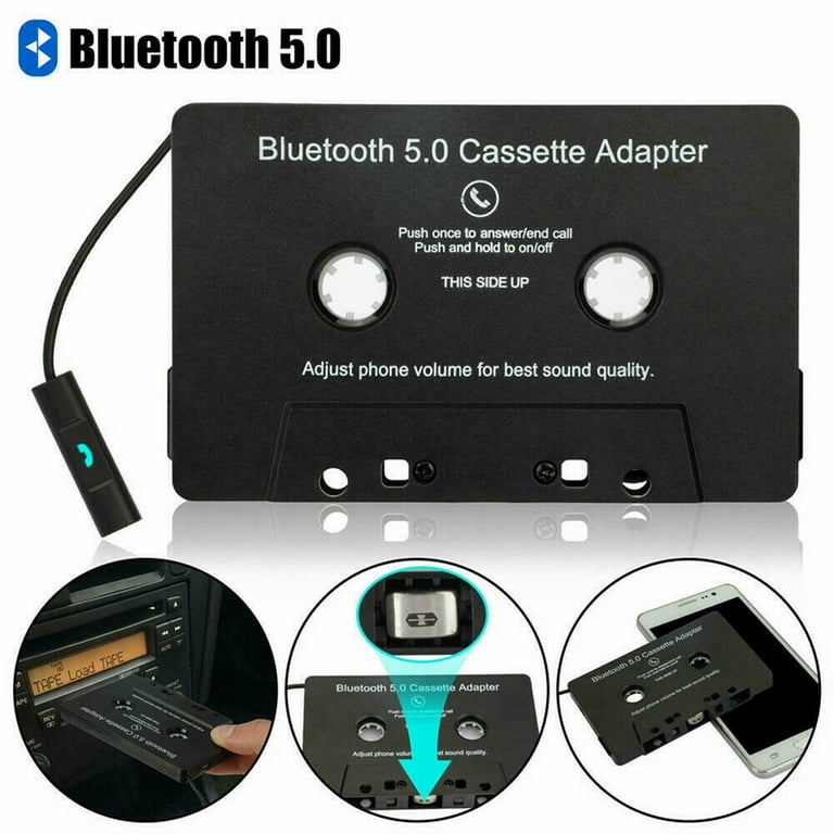 ELECURRENT Car Audio Bluetooth Cassette Receiver, Tape Player